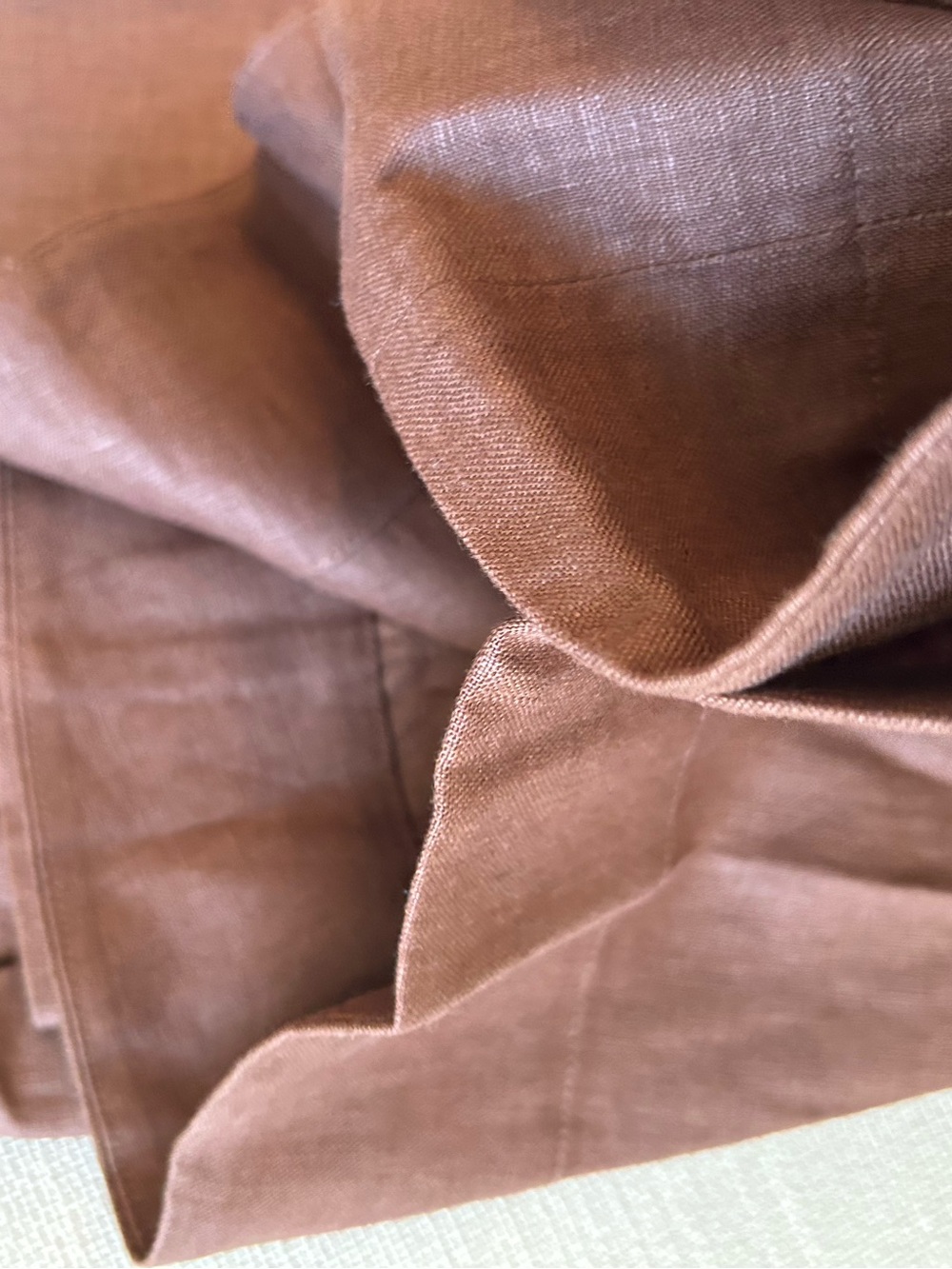 Reformation Janu Linen Midi Dress - Chocolate Cake Cafe Brown Classic - Picture 8 of 9